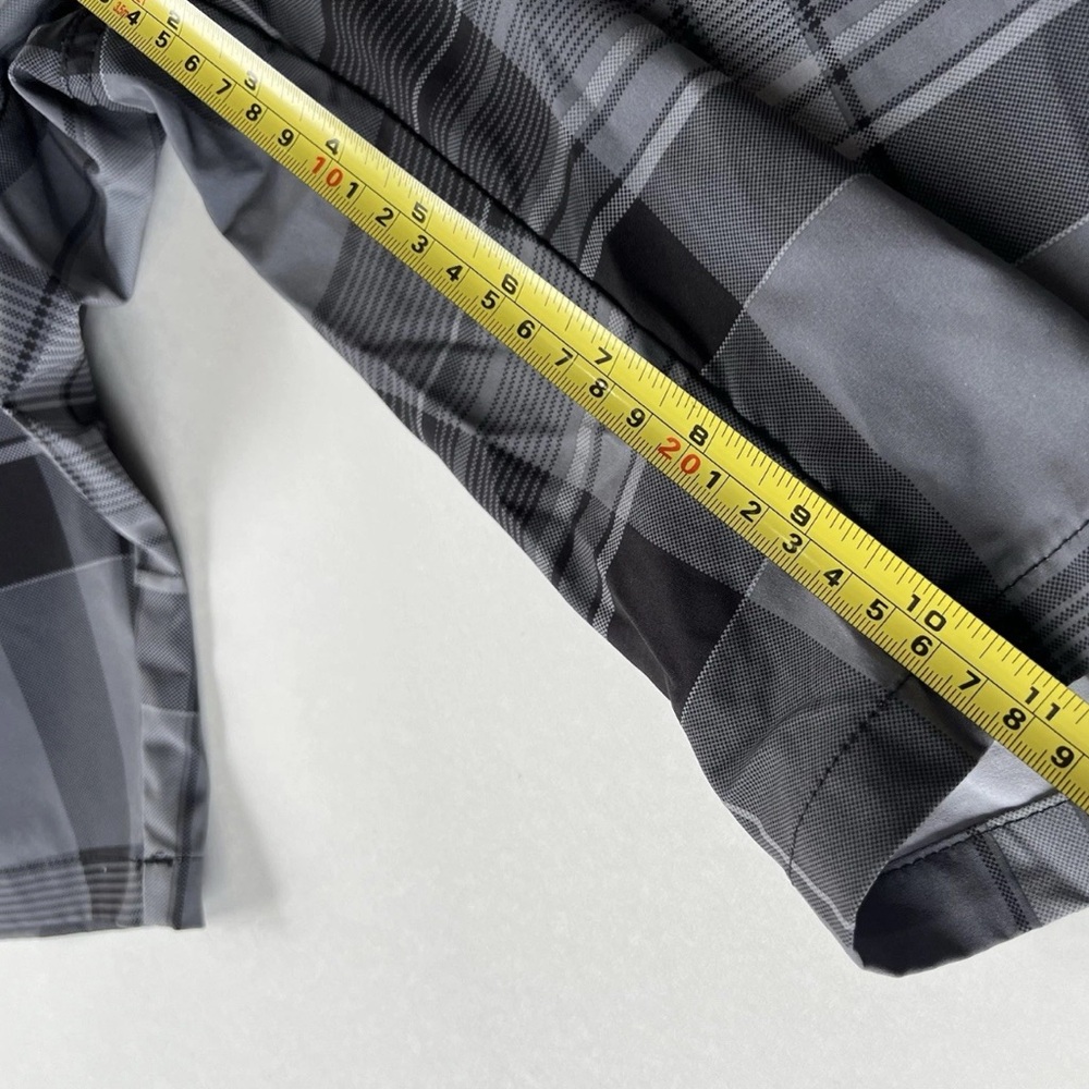 OP Board Shorts Men’s 36 Swim Trunks Black and Gray Plaid NWOT - Picture 8 of 8